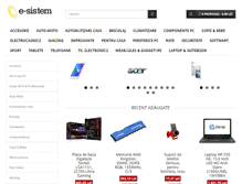 Tablet Screenshot of e-sistem.ro